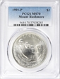 1991-P $1 Mount Rushmore MS70