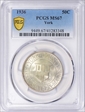 1936 50C York MS67