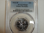 2022-D 25C Wilma Mankiller MS68