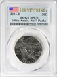 2016-D 50C 100th Anniv. Nat'l Parks First Strike MS70