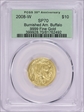 2008-W $10 Burnished American Buffalo .9999 Fine Gold SP70