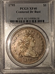 1795 $1 Draped Bust, Centered XF40