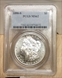 1890-S $1 MS62