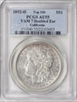 1892-O $1 Doubled Ear, VAM 5(7) AU55
