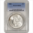 1884 $1 MS64
