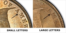 1858 1C Small Letters F12