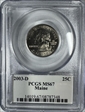 2003-D 25C Maine MS67