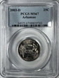 2003-D 25C Arkansas MS67