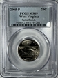 2005-P 25C West Virginia Satin Finish SP69