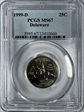 1999-D 25C Delaware MS67