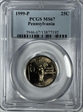 1999-P 25C Pennsylvania MS67