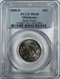 2008-D 25C Oklahoma Satin Finish SP68