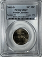 2001-D 25C North Carolina MS67