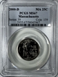 2000-D 25C Massachusetts MS67