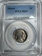 1934-D 5C MS64
