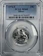 1976-S 25C Silver MS68