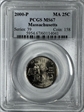2000-P 25C Massachusetts MS67