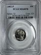 2002-P 10C MS68FB