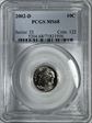 2002-D 10C MS68