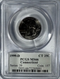 1999-D 25C Connecticut MS66
