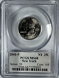 2001-P 25C New York MS68