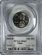 2002-D 25C Ohio MS67