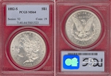 1882-S $1 MS64