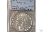 1882-O $1 MS64