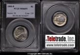1995-P 5C MS66FS
