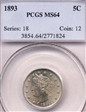 1893 5C MS64