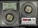 1869 5C MS65