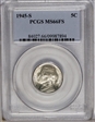 1945-S 5C MS66FS