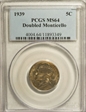 1939 5C Doubled Monticello MS64