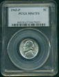 1943-P 5C MS67FS