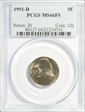 1991-D 5C MS66FS
