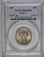 1917 25C Type 1 MS65FH