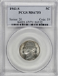 1943-S 5C MS67FS