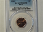 2011 1C Shield MS68RD