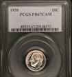 1950 10C PR67CAM