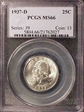 1937-D 25C MS66
