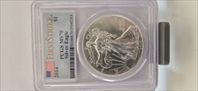2014 $1 Silver Eagle First Strike MS70