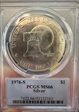1976-S $1 Silver MS66