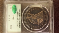 1873 $1 Seated PR62
