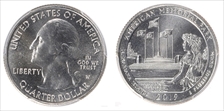 2019-W 25C American Memorial NP First Week of Discovery MS67