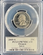2005-S 25C Oregon Silver PR70DCAM