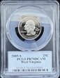2005-S 25C West Virginia PR70DCAM