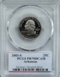 2003-S 25C Arkansas PR70DCAM