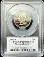 2000-S 25C Massachusetts PR70DCAM