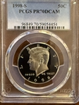 1998-S 50C PR70DCAM