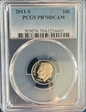 2011-S 10C PR70DCAM